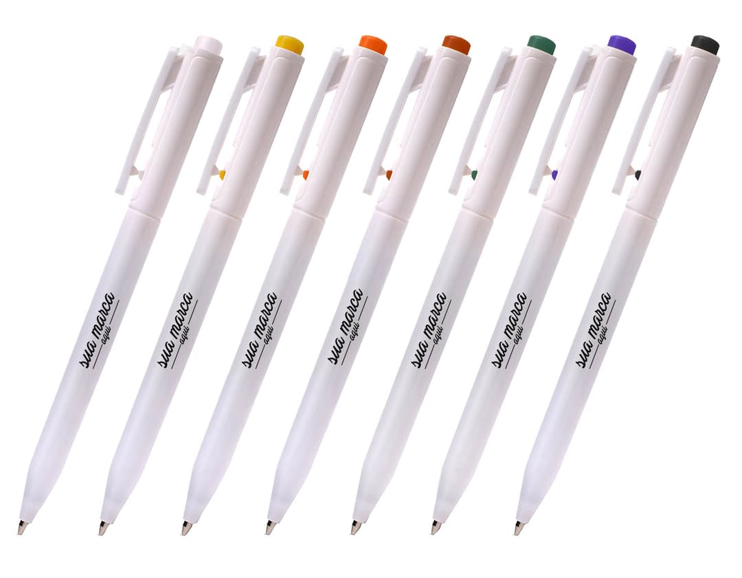 Caneta plástica colorida para escrita e desenho. Perfeita para escola, escritório e artes. Conjunto com várias cores vibrantes e ferramentas criativas. Acesse já!