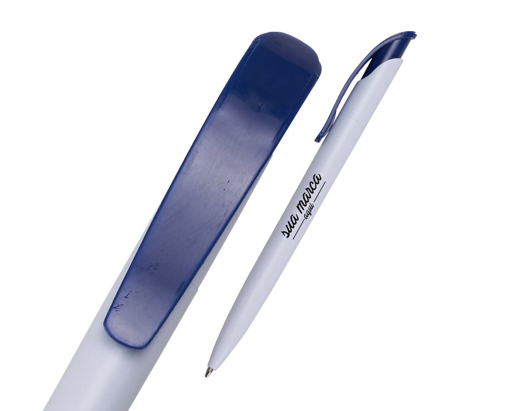 Caneta Plástica com Design Moderno e Prático para Uso no Escritório. Perfeita para Escrever de Forma Confortável e Precisa. Adquira a Sua Agora!
