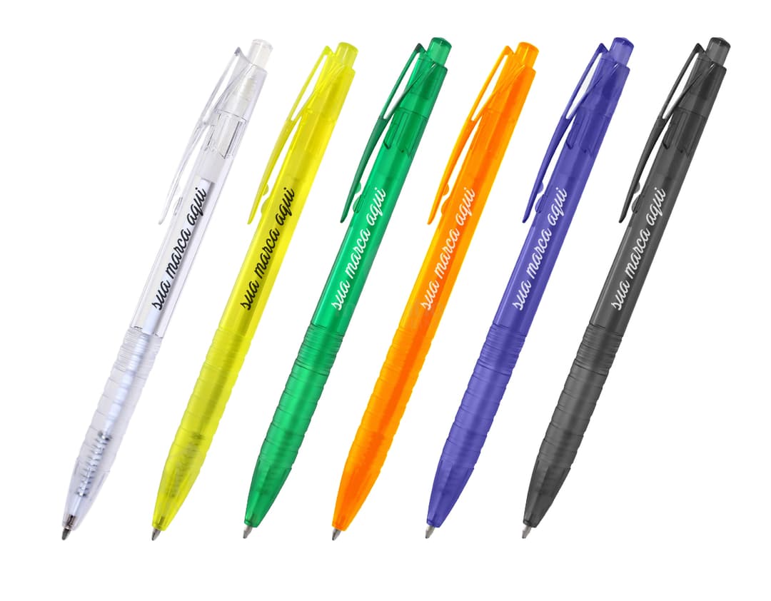 Caneta de plástico 119 - Ferramenta perfeita para escrita e desenho | Ideal para escola, escritório e negócios | Cores brilhantes e vibrantes | Compre já!