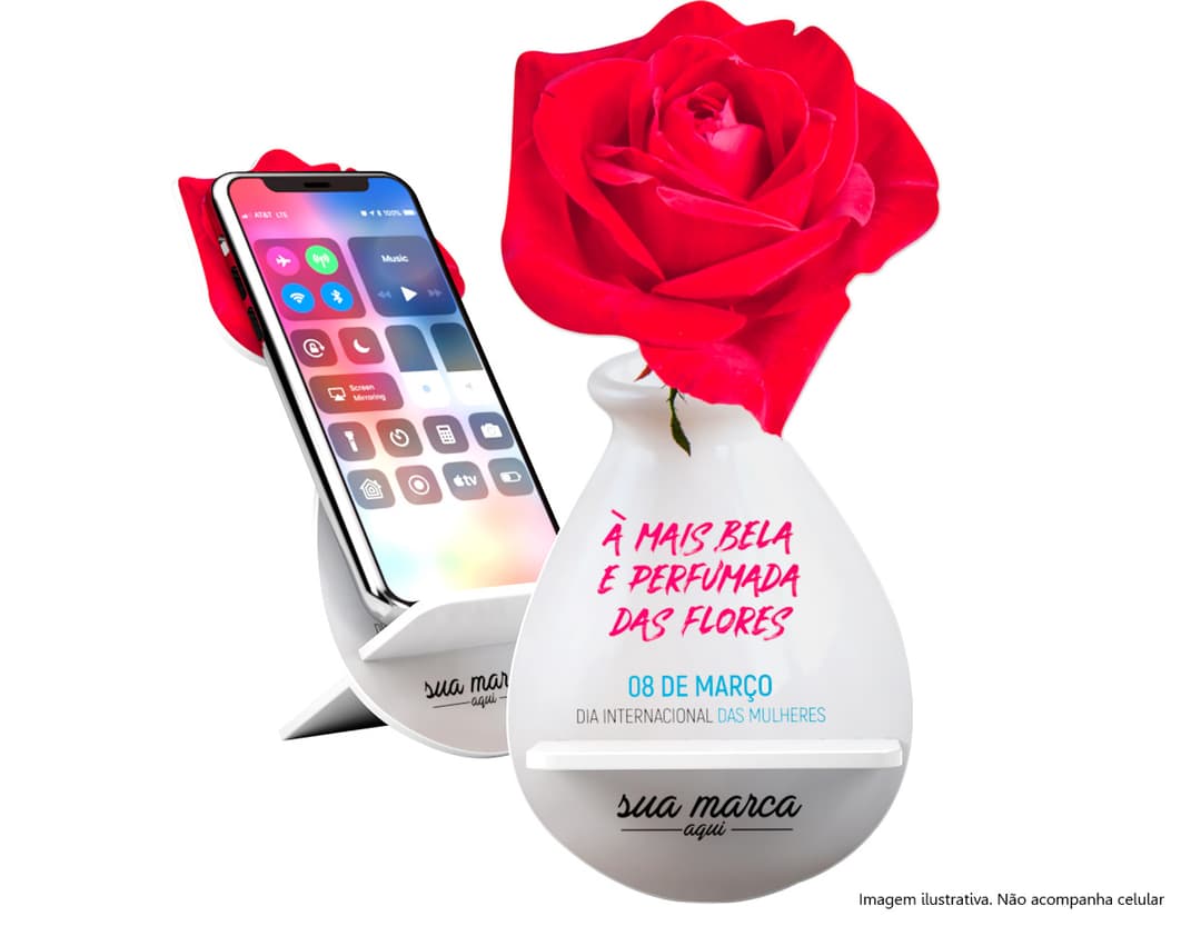 Porta celular acrílico - 01: Organize seu dispositivo com estilo e praticidade. Ideal para presentear quem você ama! Aproveite para celebrar momentos especiais com este brinde personalizável. Perfeito para datas comemorativas, como aniversários, casamentos e Dia dos Namorados. Adquira já o seu!