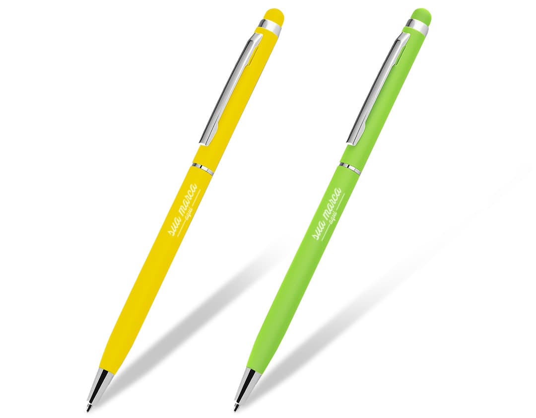 Caneta de metal touch - Ideal para escrita suave e confortável. Perfeita para uso escolar, profissional ou no escritório. Com design elegante e ponta touch, é indispensável para o seu dia a dia. Garanta a sua agora!