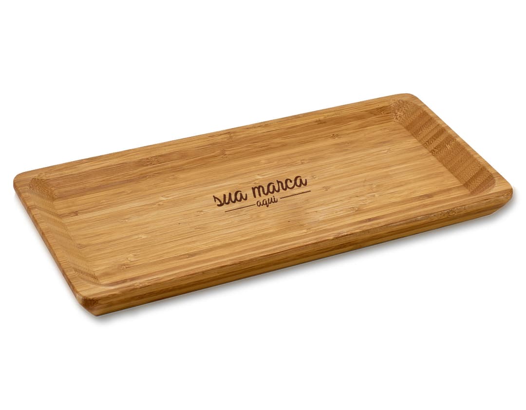 Travessa de Bambu para Servir - Perfeita para apresentar seus pratos com elegância e sustentabilidade. Feita em bambu de alta qualidade, essa travessa é ideal para servir em eventos, festas ou até mesmo em casa. Adquira a sua agora e impressione seus convidados!