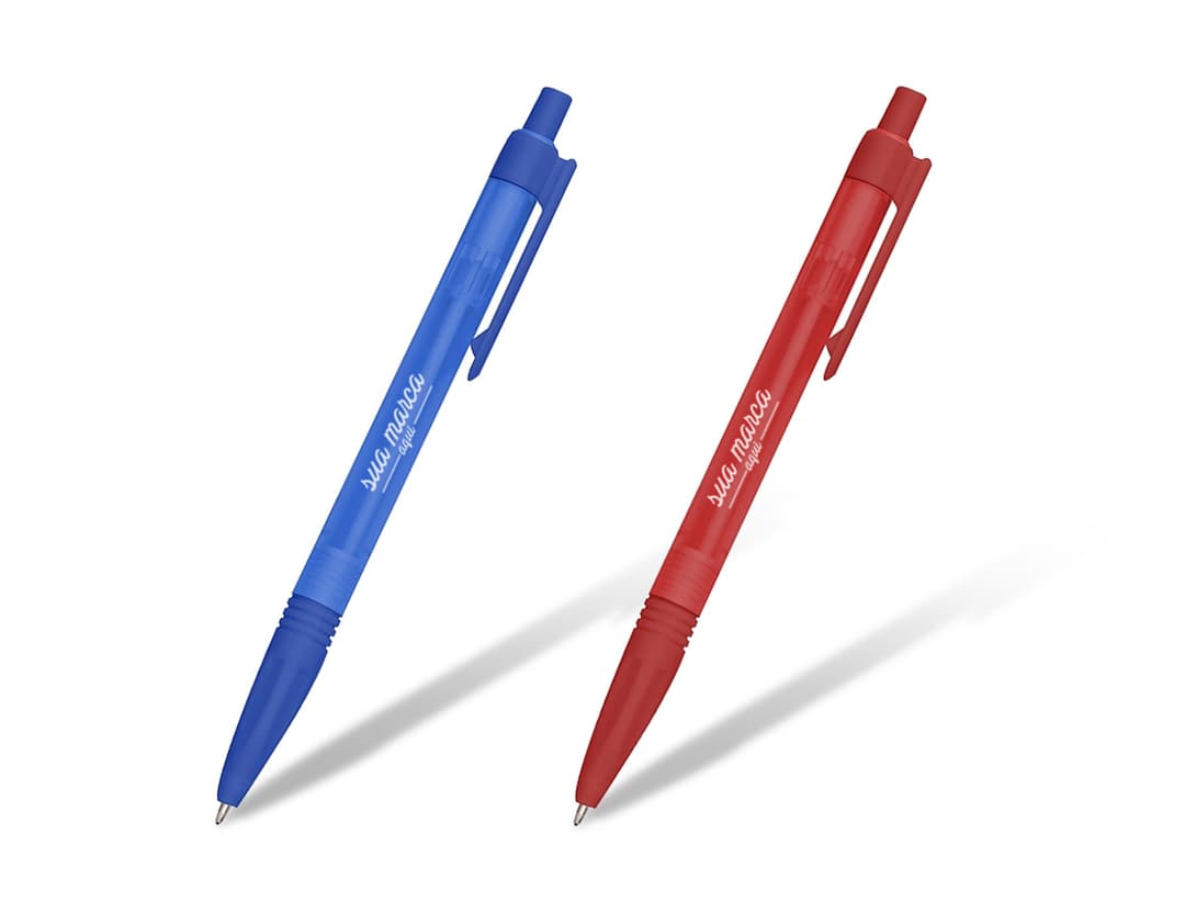 Caneta plástica translúcida - Ideal para escrita e desenho, essa caneta colorida e versátil é perfeita para uso no escritório, na escola ou em casa. Adquira já a sua e adicione um toque de criatividade ao seu dia a dia!