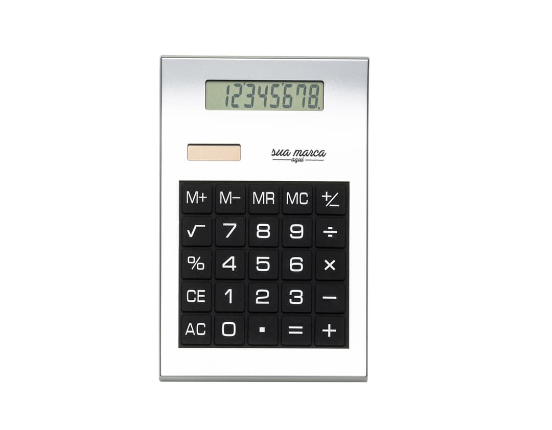Calculadora plástica para cálculos matemáticos de forma prática e eficiente. Ideal para uso em finanças, negócios, contabilidade e muito mais. Nunca foi tão fácil realizar operações de adição, subtração, multiplicação e divisão. A calculadora plástica é uma ferramenta versátil e indispensável para o seu dia a dia. Garanta já a sua e simplifique seus cálculos!