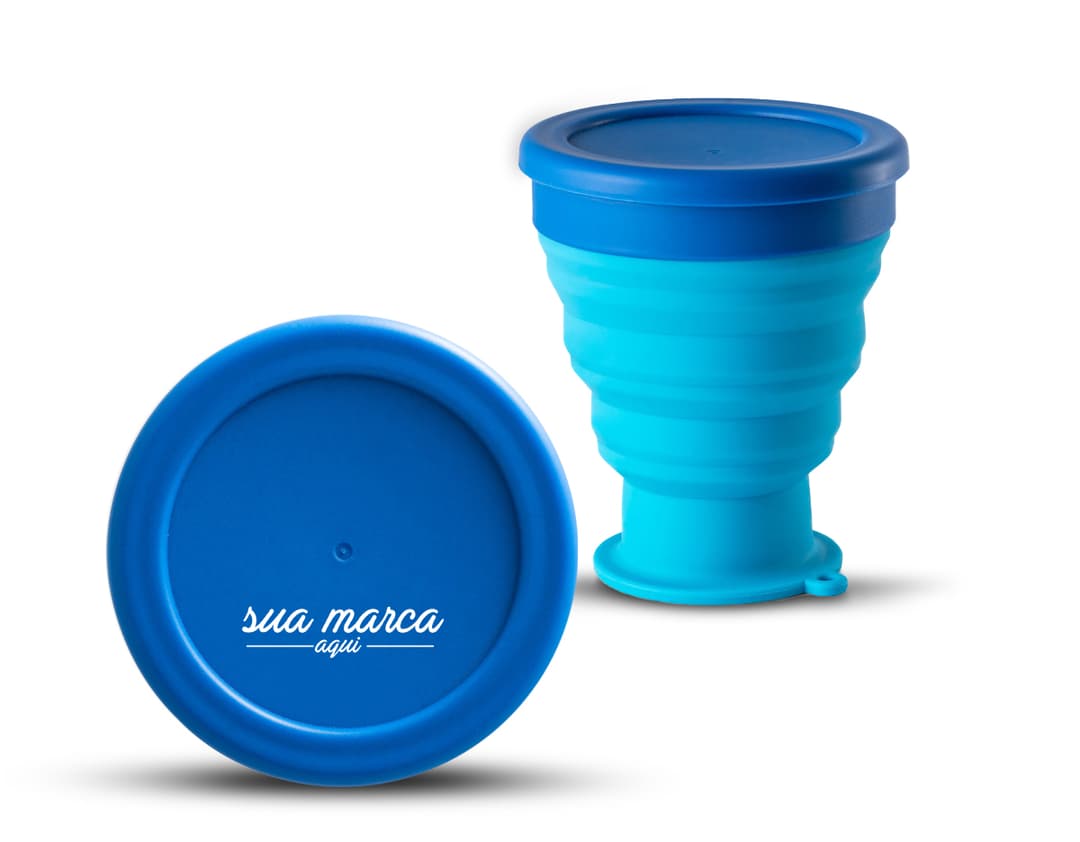 Copo dobrável de 400ml para brindes personalizados. Feito em plástico resistente e leve, perfeito para levar a sua bebida preferida para onde quer que vá. Prático, compacto e ecológico, ideal para o dia a dia. Adquira já o seu!