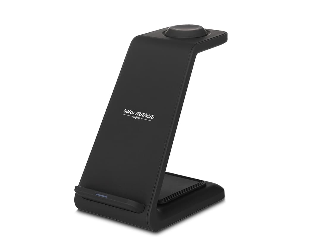 Base de carregamento por indução - Tecnologia moderna e wireless para manter seus dispositivos sempre carregados. Prática e portátil, é perfeita para uso em casa ou no escritório. Nunca mais se preocupe com a falta de bateria! Conexão fácil e sem fio para maior comodidade. Ideal para quem busca praticidade e eficiência. Aproveite essa inovação tecnológica!