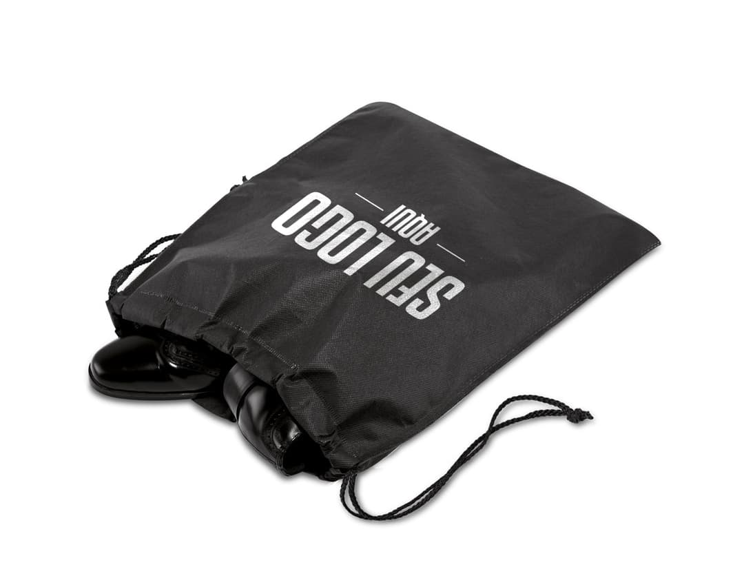 Bolsa para sapatos em couro preto para armazenar e transportar calçados com segurança. Prática e elegante, ideal para viagens e manter seus sapatos protegidos. Adquira já a sua!