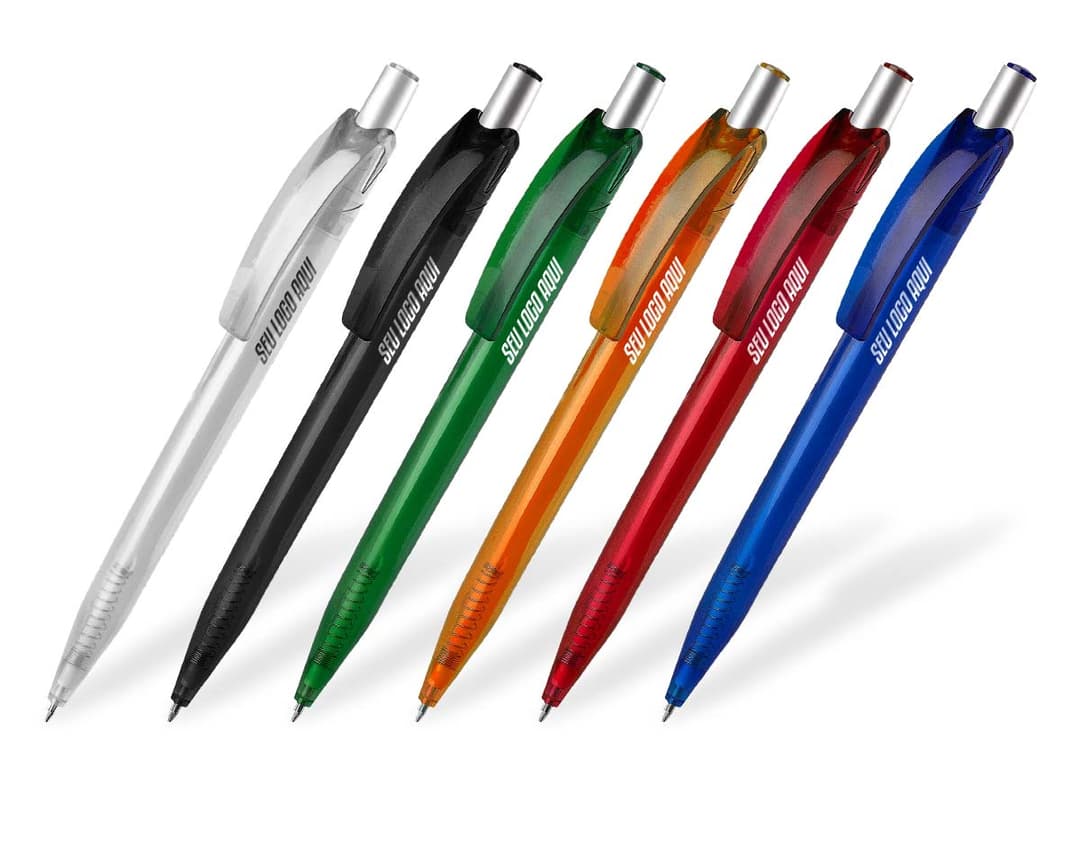 Caneta plástica de alta qualidade, ideal para uso no escritório, na escola e em casa. Seu design colorido e detalhado garante conforto e precisão ao escrever. Adquira já a sua!